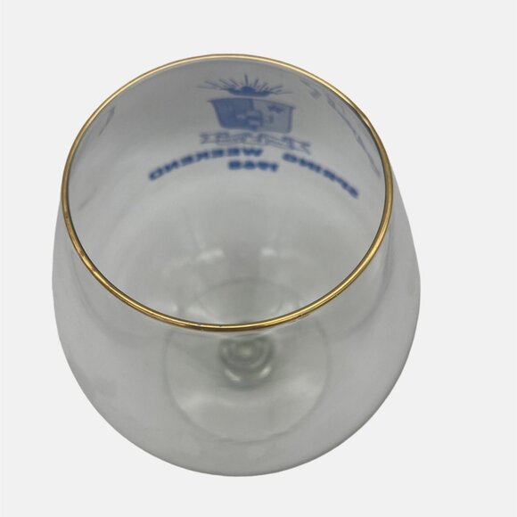 1968 Sigma Phi Epsilon Oversize Snifter Glass Fraternity Spring Weekend 8" - Picture 4 of 5